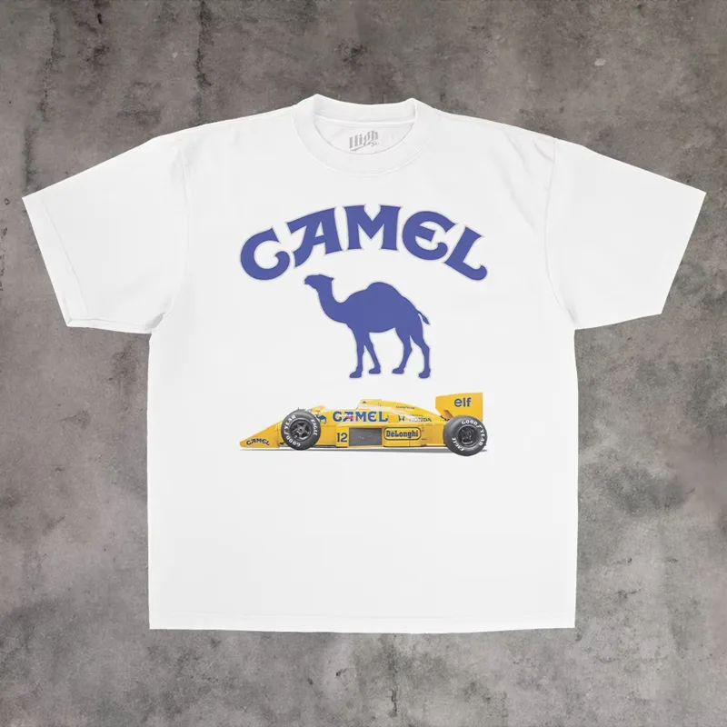 Streetwear Brand Vintage - T-shirt vintage Racing Classic Camel Trendy