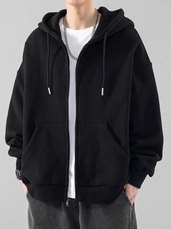 Streetwear Brand Hong Kong - Felpa con Cappuccio da Uomo Oversize,