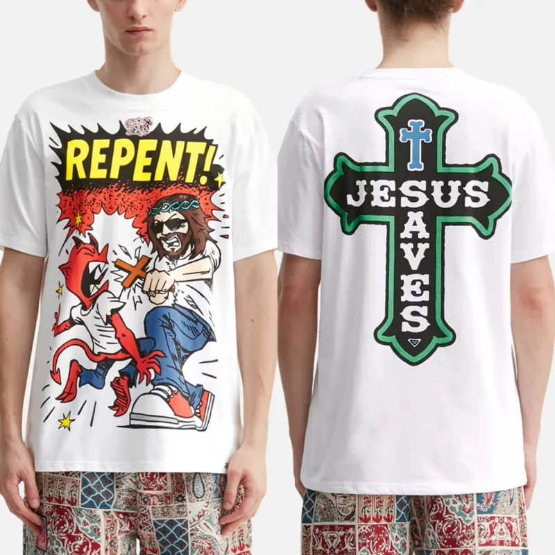 Streetwear Brand In Paris - T-shirt Jesus Repent Paris High Street