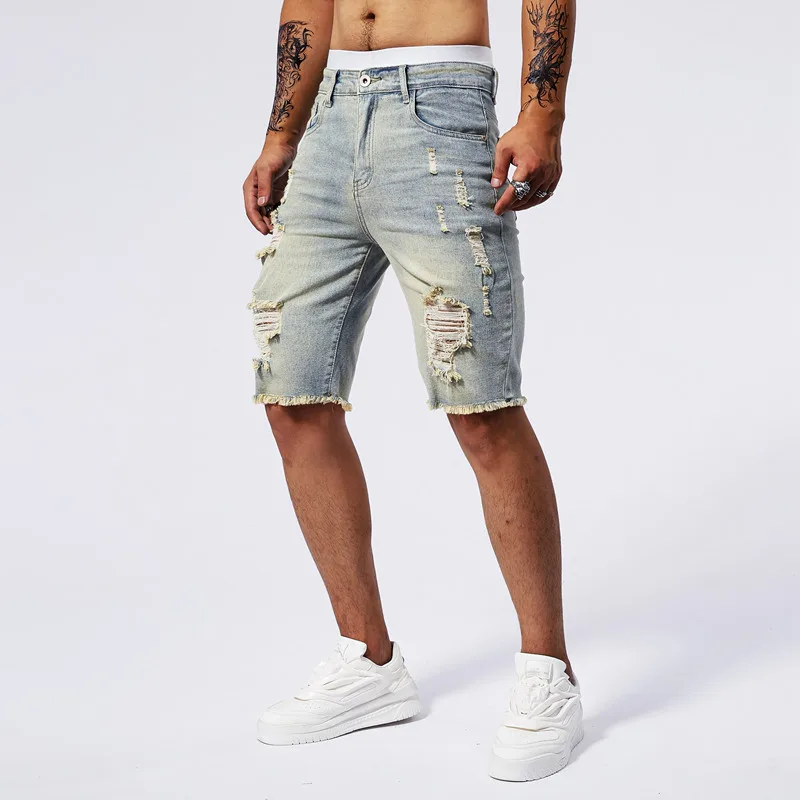 Pantaloncini di jeans strappat - Streetwear Brand Vintage recensione e prezzo