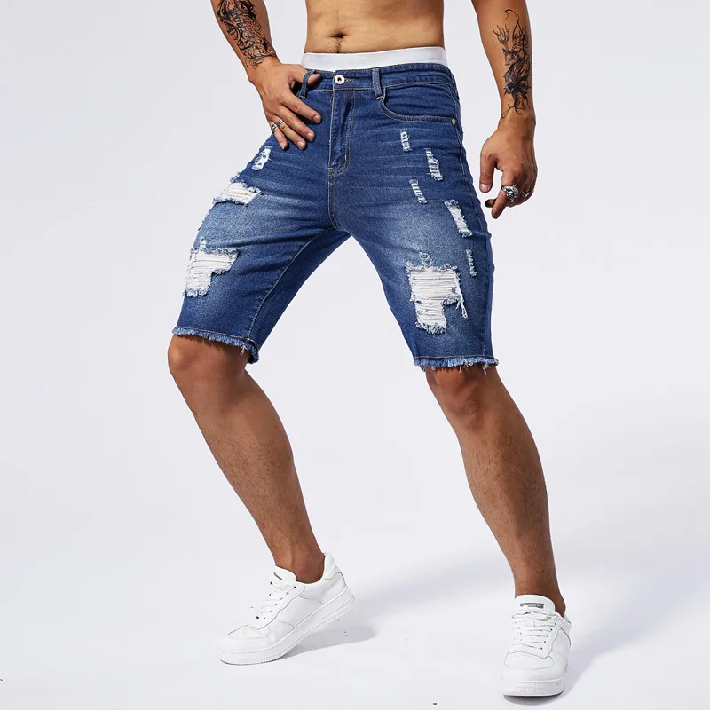 Pantaloncini di jeans strappat - Streetwear Brand Vintage recensione e prezzo