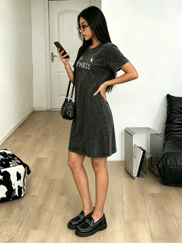 Abito T-shirt vintage lavato d - Streetwear Brand In Paris recensione e prezzo